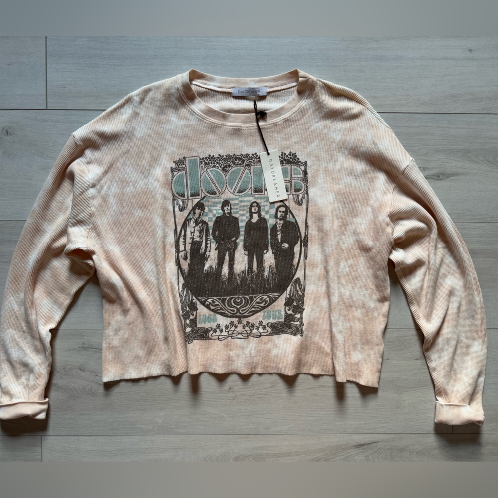 NWT DAYDREAMER The Doors 1968 Thermal Graphic Tee size medium - Picture 6 of 9
